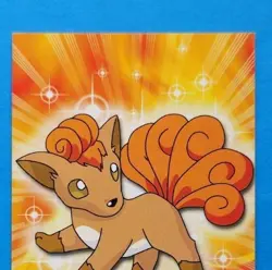 TV Animation 37 Vulpix, Non-Holo, Blue Logo, Pokemon Karte Topps Series 1, 1999 - Image 3