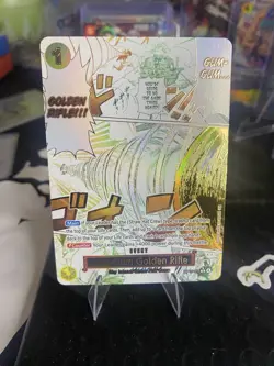 One Piece CCG OP15-116 Gum-Gum Golden Rifle Manga Parallel Alt Art - Image 1