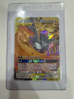 Moltres & Zapdos & Articuno GX 44/68 Hidden Fates Rainbow Rare Pokemon Card NM - Image 1