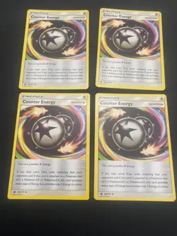 Pokemon Counter Energy 100/111 Crimson Invasion Playset 4x Four Cards x4 LP - Image 1