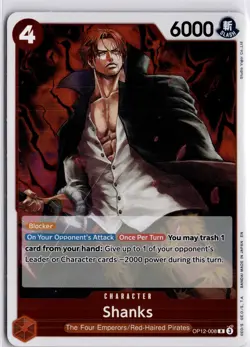 Shanks OP12-008 R Legacy Of The Master One Piece Card Trading Card TCG - Image 3