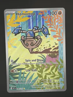 Hitmontop 240/217 Illustration Rare IR Holo Ascended Heroes Pokemon TCG Card - Image 1