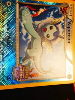 LP Pokemon (State)VAPOREON Card DARK EXPLORERS Set 25/108 Championship Holo Foil - Image 5