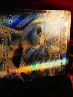 LP Pokemon(FULL ART)GLACEON EX Card XY FATES COLLIDE Set 116/124 Ultra Rare Holo - Image 4