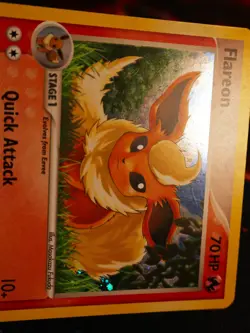 LP Pokemon (Holo) FLAREON Card POP SERIES-3 Set #2/17 Cosmos Foil Promo 2006 - Image 2