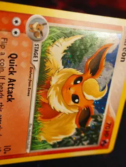 LP Pokemon (Holo) FLAREON Card POP SERIES-3 Set #2/17 Cosmos Foil Promo 2006 - Image 3
