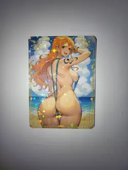 Sexy Nami One Piece Goddess Story Hunny Bunny Anime Waifu Card - Image 1