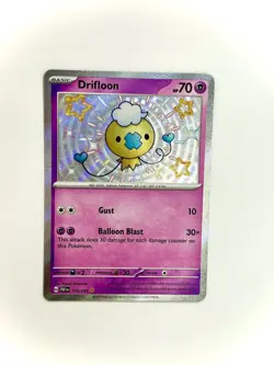 Pokemon TCG Drifloon Scarlet & Violet Paldean Fates Card 155/091 Baby Shiny NM - Image 1