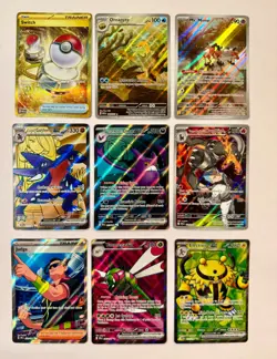 POKEMON English Lot of 9 Cards 151 Destined Rivals Near Mint or Better PSA Plays - Image 1