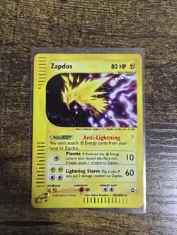 Lightly Played Zapdos - H32/H32 - Pokemon Aquapolis Holo Rare Card - Image 3