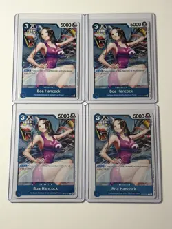 Boa Hancock OP13-051 Carrying On His Will 4 Foil Card Play Set Lot One Piece - Image 1