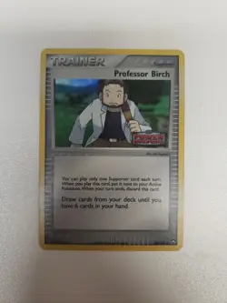 Professor Birch 80/108 EX Power Keepers Pokemon Card Reverse Holo Trainer - Mp - Image 1