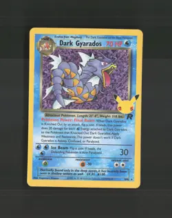 Dark Gyarados 8 Celebrations: Classic Collection Stamped Pokemon Card NM - Image 1