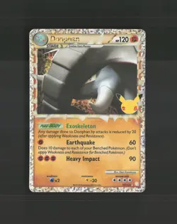 Donphan 107 Celebrations: Classic Collection Stamped Pokemon Card NM - Image 1