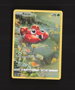 Paras GG32/GG70 Crown Zenith Full Art Ultra Rare Holo Pokemon Card NM - Image 1