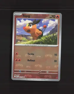 Tepig 011/086 White Flare Reverse Holo MASTER BALL Pokemon Card NM - Image 1