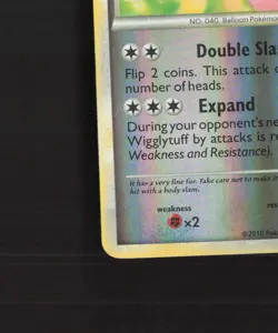 Wigglytuff 56/123 HeartGold SoulSilver Reverse Holo Pokemon Card LP - Image 5
