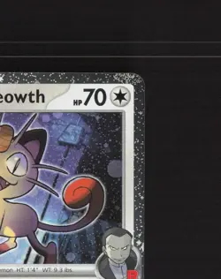Team Rocket's Meowth 149/182 Destined Rivals Cosmos Holo Rare Pokemon Card NM - Image 4