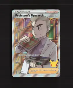 Professor's Research 024/025 Celebrations Full Art Ultra Rare Pokemon Card NM - Image 1