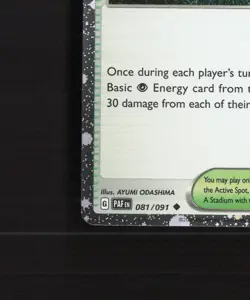 Moonlit Hill 081/091 Paldean Fates Cosmos Holo Play Stamped Pokemon Card NM - Image 5