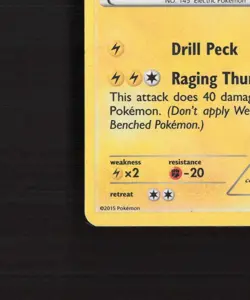 Zapdos 23/108 Roaring Skies Cracked Ice Holo Rare Pokemon Card DMG - Image 5