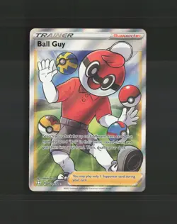 Ball Guy 065/072 Shining Fates Full Art Ultra Rare Holo Pokemon Card NM - Image 1