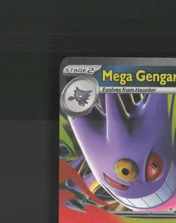 Mega Gengar ex 056/094 Phantasmal Flames Ultra Rare Holo Pokemon Card NM - Image 3