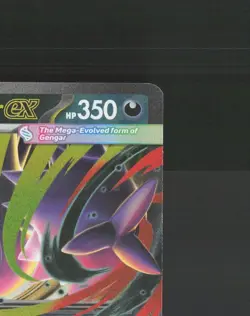 Mega Gengar ex 056/094 Phantasmal Flames Ultra Rare Holo Pokemon Card NM - Image 4