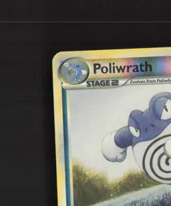 Poliwrath 21/95 Unleashed Reverse Holo Rare Pokemon Card LP - Image 3