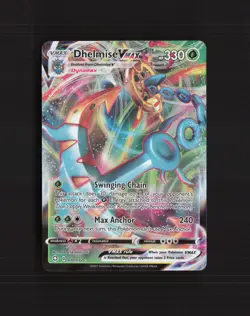 Dhelmise VMAX 010/072 Shining Fates Ultra Rare Holo Pokemon Card NM - Image 1