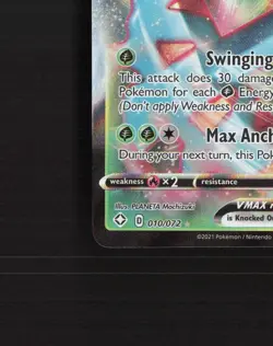 Dhelmise VMAX 010/072 Shining Fates Ultra Rare Holo Pokemon Card NM - Image 5