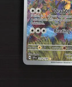 Braviary 214/191 Surging Sparks Full Art Ultra Rare Holo Pokemon Card NM - Image 5