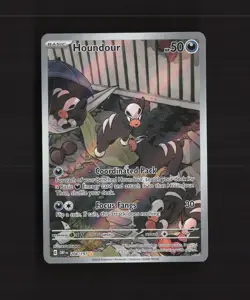 Houndour 204/197 Obsidian Flames Full Art Ultra Rare Holo Pokemon Card NM - Image 1