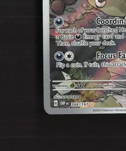 Houndour 204/197 Obsidian Flames Full Art Ultra Rare Holo Pokemon Card NM - Image 5