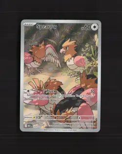 Spearow 151/132 Mega Evolution Full Art Ultra Rare Holo Pokemon Card NM - Image 1