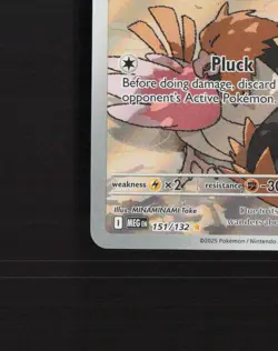Spearow 151/132 Mega Evolution Full Art Ultra Rare Holo Pokemon Card NM - Image 5