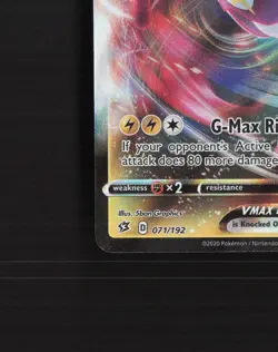 Toxtricity VMAX 071/192 Rebel Clash Ultra Rare Holo Pokemon Card NM - Image 5