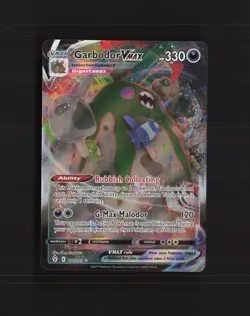 Garbodor VMAX 101/203 Evolving Skies Ultra Rare Holo Pokemon Card NM - Image 1