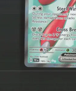 Scizor ex 195/162 Temporal Forces Full Art Ultra Rare Holo Pokemon Card NM - Image 5