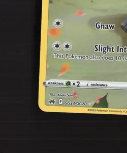 Poochyena GG33/GG70 Crown Zenith Full Art Ultra Rare Holo Pokemon Card NM - Image 5