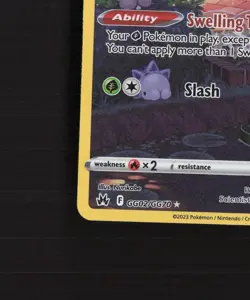 Kricketune GG02/GG70 Crown Zenith Full Art Ultra Rare Holo Pokemon Card NM - Image 5