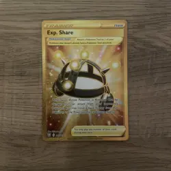 Exp. Share 180/163 Battle Styles NM Full Art Gold Secret Rare Pokemon Card - Image 1