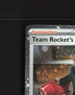Team Rocket's Giovanni 174/182 Destined Rivals Cosmos Holo SWIRL Pokemon Card NM - Image 3