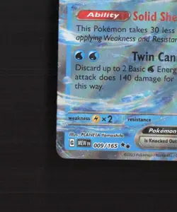 Blastoise ex 009/165 Scarlet & Violet 151 Ultra Rare Holo Pokemon Card NM - Image 5