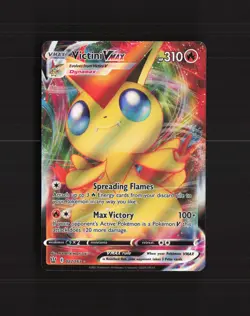 Victini VMAX 022/163 Battle Styles Ultra Rare Holo Pokemon Card NM - Image 1
