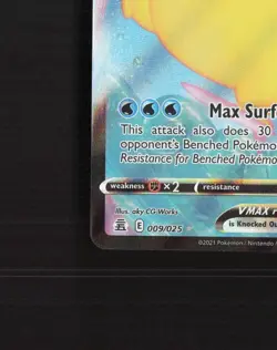 Surfing Pikachu VMAX 009/025 Celebrations Ultra Rare Holo Pokemon Card NM - Image 5