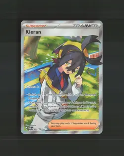 Kieran 206/167 Twilight Masquerade Full Art Ultra Rare Holo Pokemon Card NM - Image 1