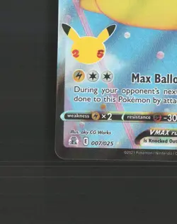 Flying Pikachu VMAX 007/025 Celebrations Full Art Stamped Pokemon Card NM - Image 5