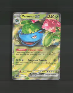 Venusaur ex 001/142 Stellar Crown Ultra Rare Holo Pokemon Card NM - Image 1