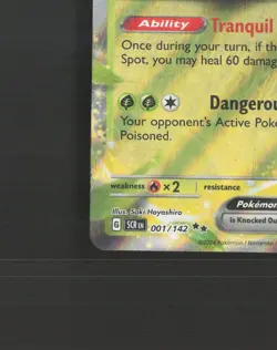 Venusaur ex 001/142 Stellar Crown Ultra Rare Holo Pokemon Card NM - Image 5